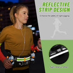 Hydration Running Belt with Water Bottles(2 x 300ML), Luckit Upgraded Nylon Webbing Running Waist Bag Reflective Bum Bag Adjustable Sports Waist Pouch for Marathon Running Hiking Camping Jogging