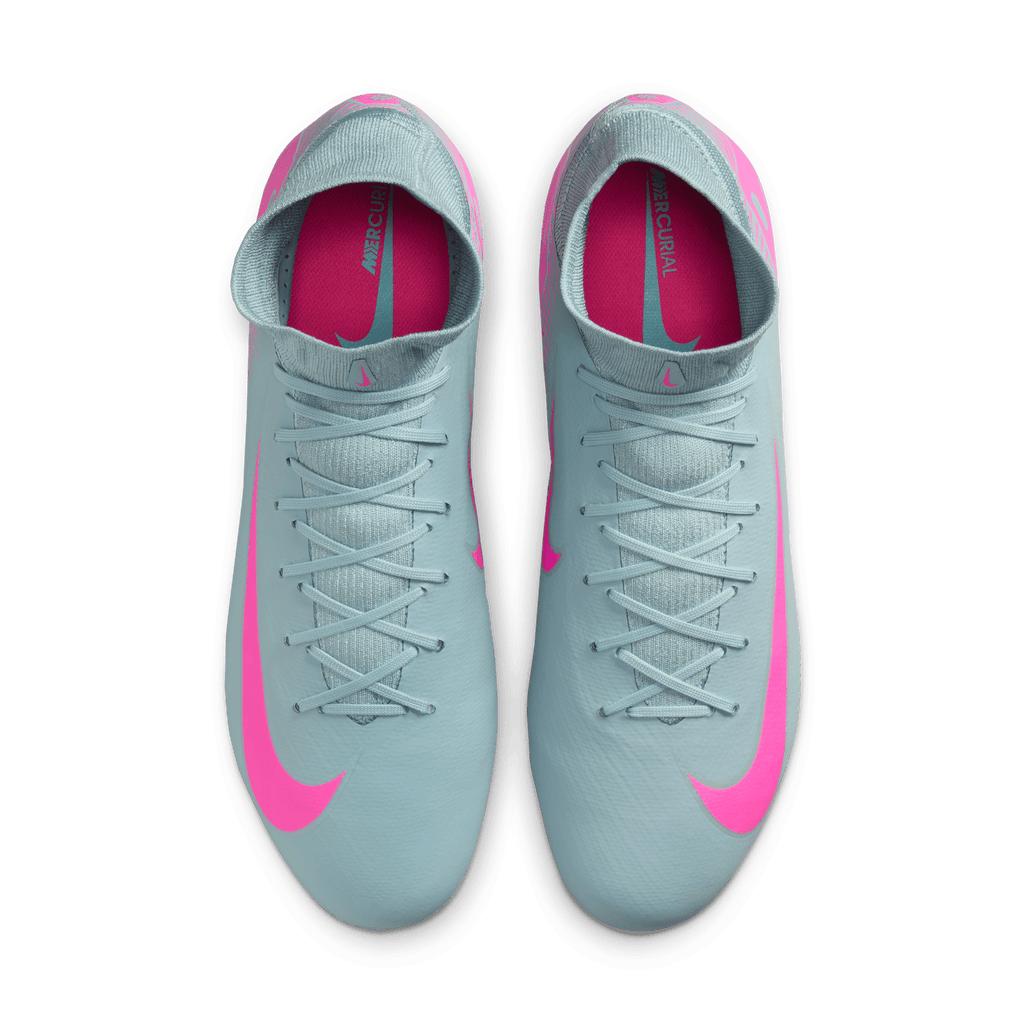 Nike Youth Mercurial Superfly10 Pro FG High-Top Soccer Cleats-Ocean Cube/Pink Blast