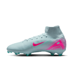 Nike Youth Mercurial Superfly10 Pro FG High-Top Soccer Cleats-Ocean Cube/Pink Blast