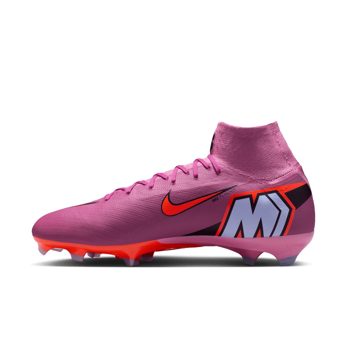 Nike Mercurial Superfly 10 Pro FG High-Top Soccer Cleats-Magic Flamingo/black/total Crimson