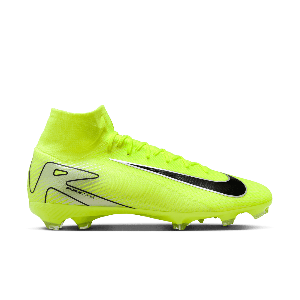 Nike Mercurial Superfly 10 Pro FG High-Top Soccer Cleats-Volt/Black
