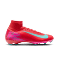 Nike Mercurial Superfly 10 Pro FG High-Top Soccer Cleats-Ember Glow/Aurora Green